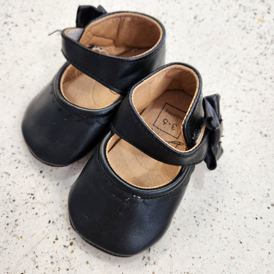 Size 3-6m | Baby Black Shoes | UBNUU