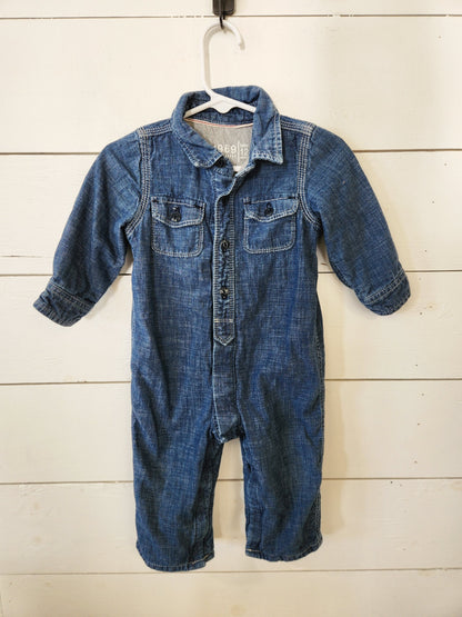Size 12-18m | BabyGap Kids' Denim Jumpsuit | UBNUU