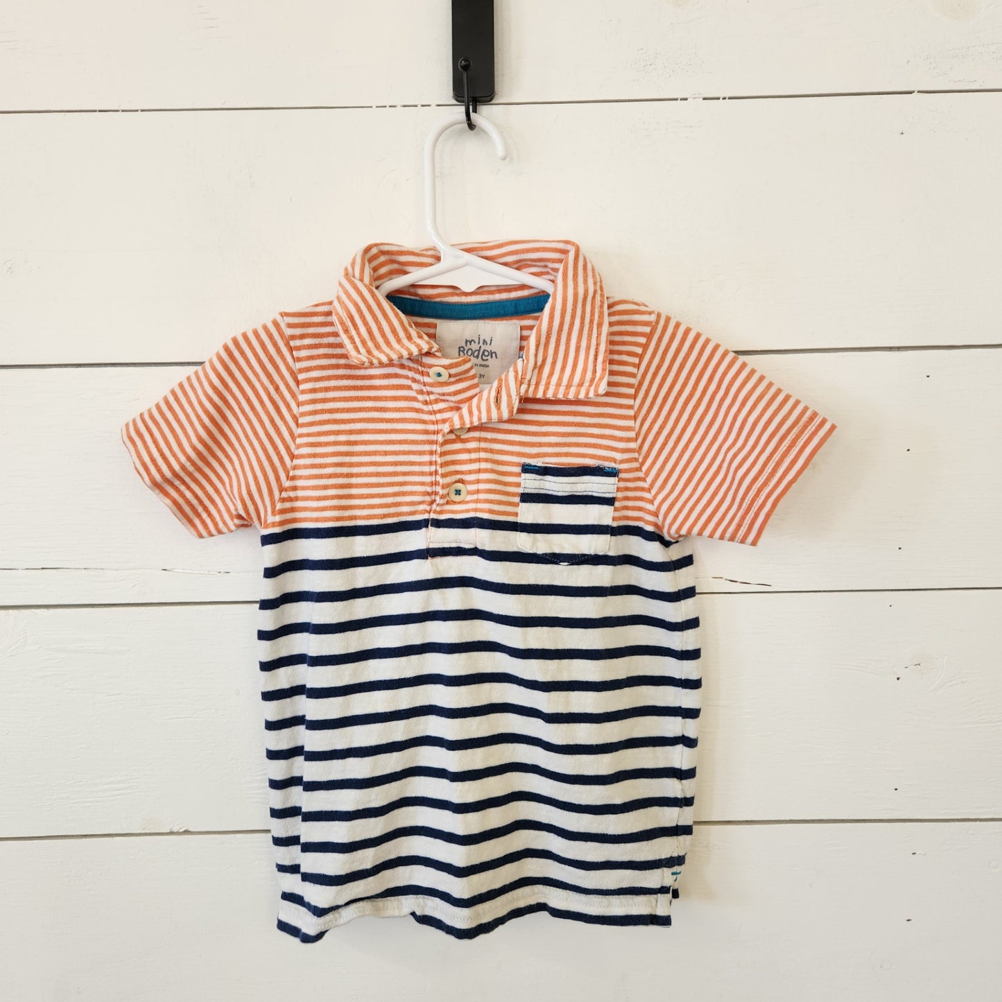 Size 2-3t | Mini Boden Kids' Striped Shirt | UBNUU