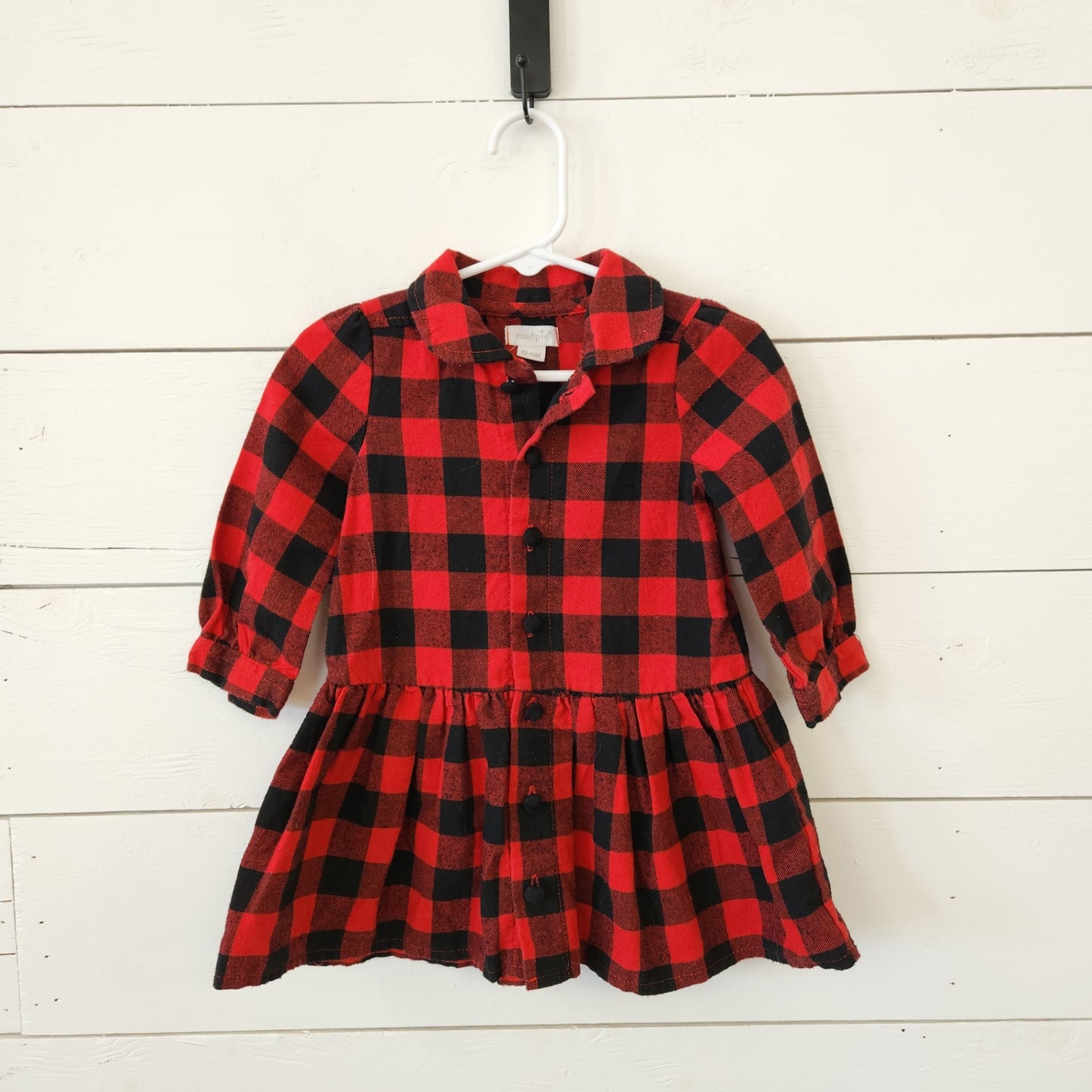 Size 12-18m | mud pie Buffalo Check Dress | UBNUU