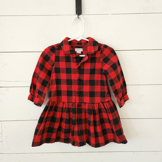 Size 12-18m | mud pie Buffalo Check Dress | UBNUU