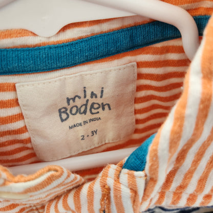 Size 2-3t | Mini Boden Kids' Striped Shirt | UBNUU