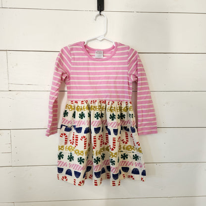 Size 4t | Hanna Andersson Pink Striped ChristmasDress | UBNUU