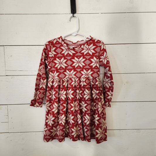 Size 4 | Hanna Andersson Festive Red Dress | UBNUU
