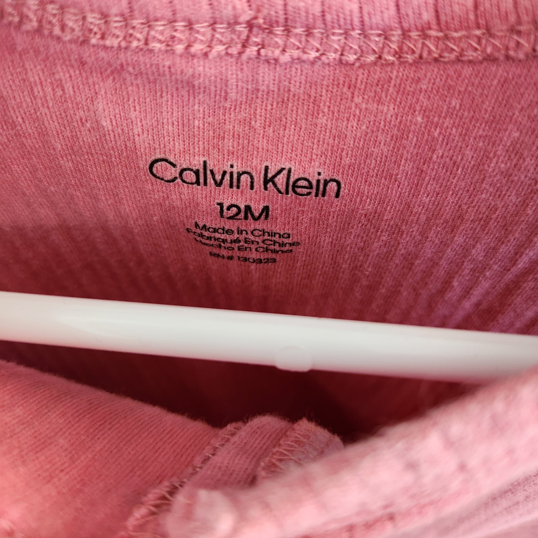 Size 12m | Calvin Klein Pink Baby Romper | UBNUU