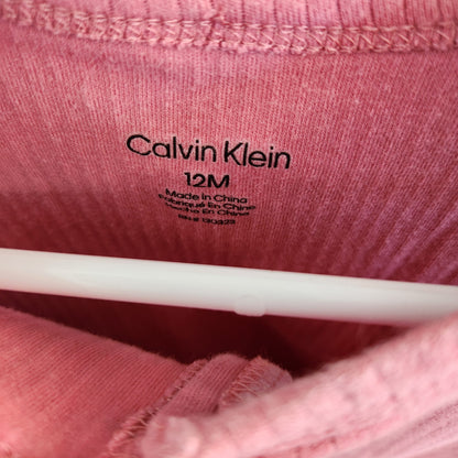 Size 12m | Calvin Klein Pink Baby Romper | UBNUU