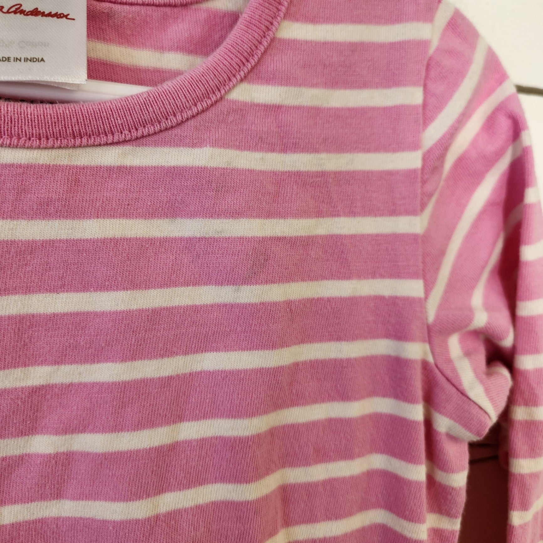 Size 4t | Hanna Andersson Pink Striped ChristmasDress | UBNUU