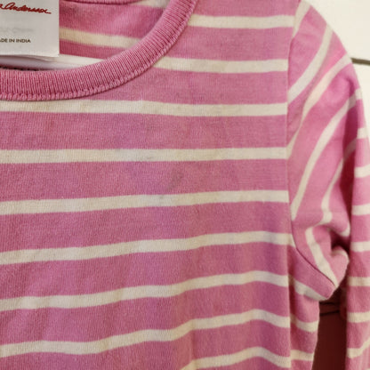 Size 4t | Hanna Andersson Pink Striped ChristmasDress | UBNUU