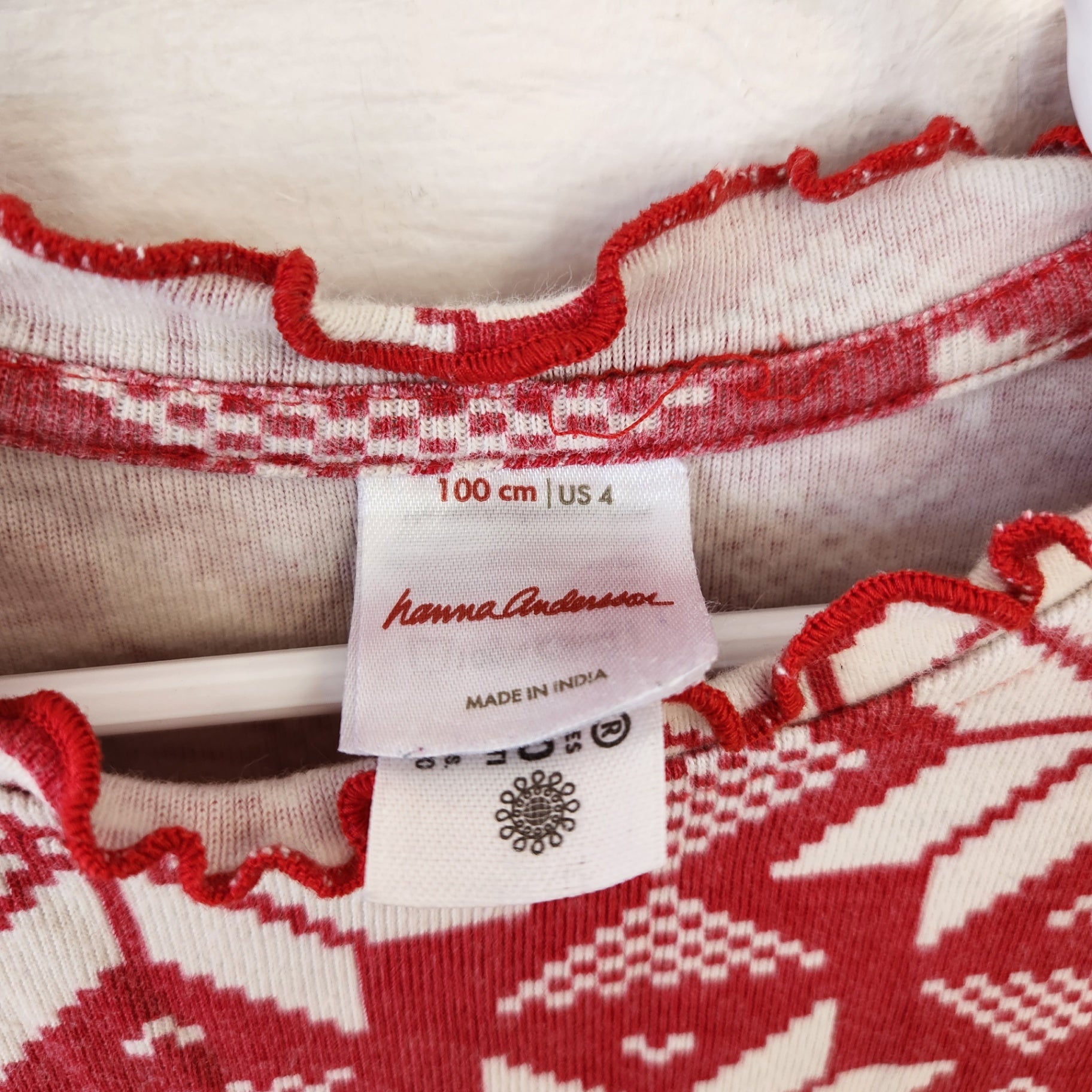 Size 4 | Hanna Andersson Festive Red Dress | UBNUU