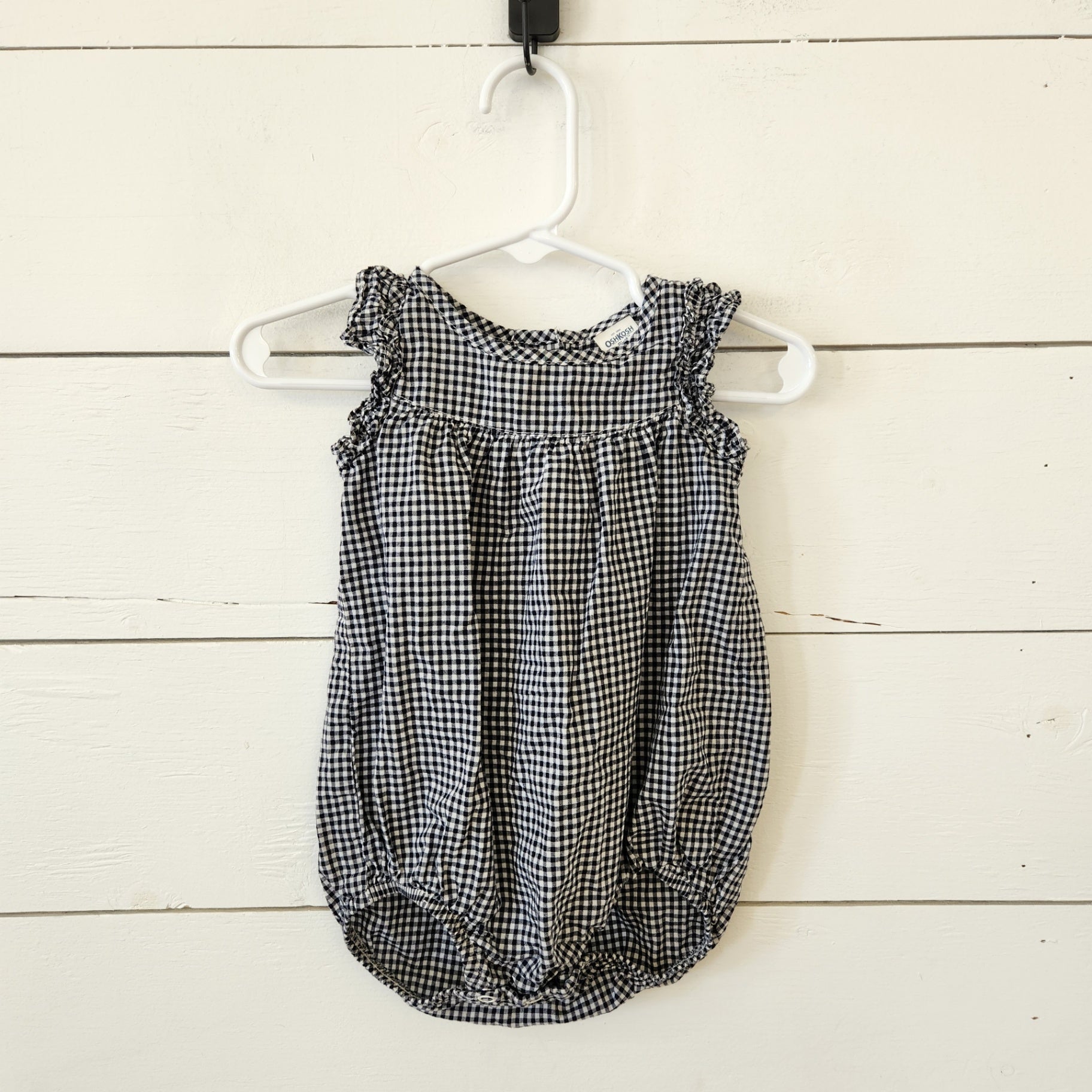 Size 12m | OshKosh B'gosh Gingham Baby Bodysuit | UBNUU