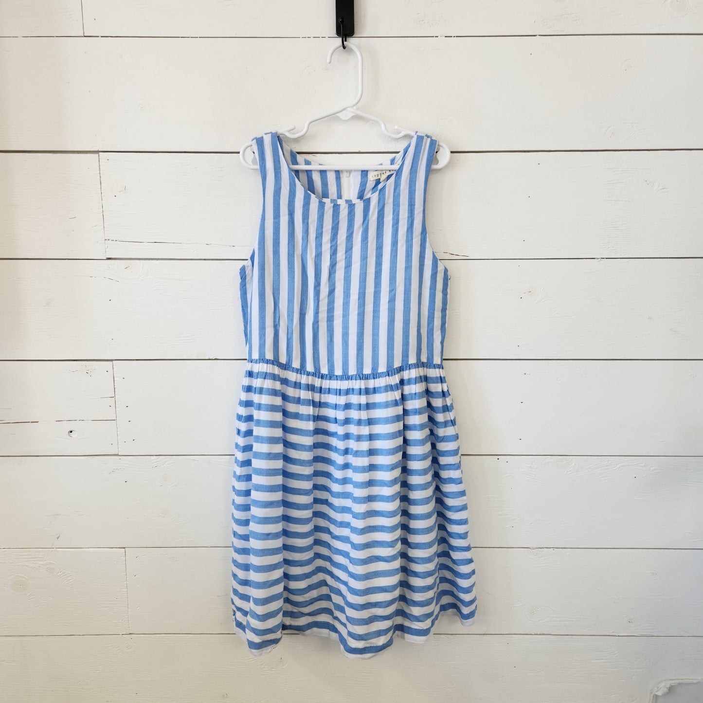 Size M | Copper Key Blue and White Dress | UBNUU