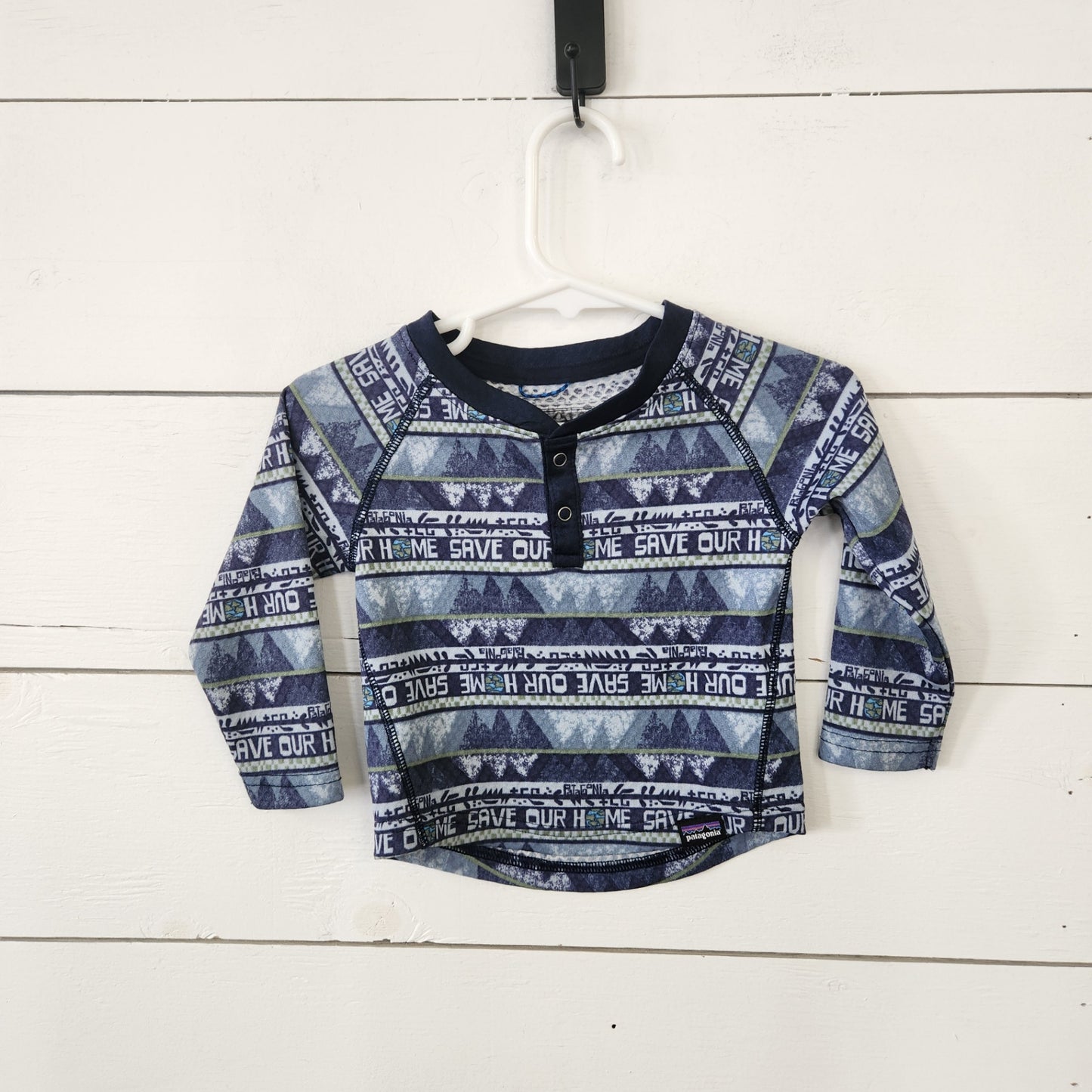 Size 6-12m | Patagonia Kids' Baselayer Shirt | UBNUU