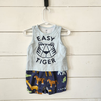 Size 6-12m | GAP Kids' Tiger Romper | UBNUU