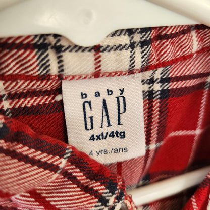 Size 4t | GAP Red Flannel  Kids' Shirt | UBNUU