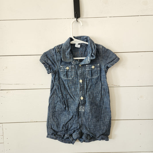 Size 6-12m | GAP Kids' Denim Romper | UBNUU
