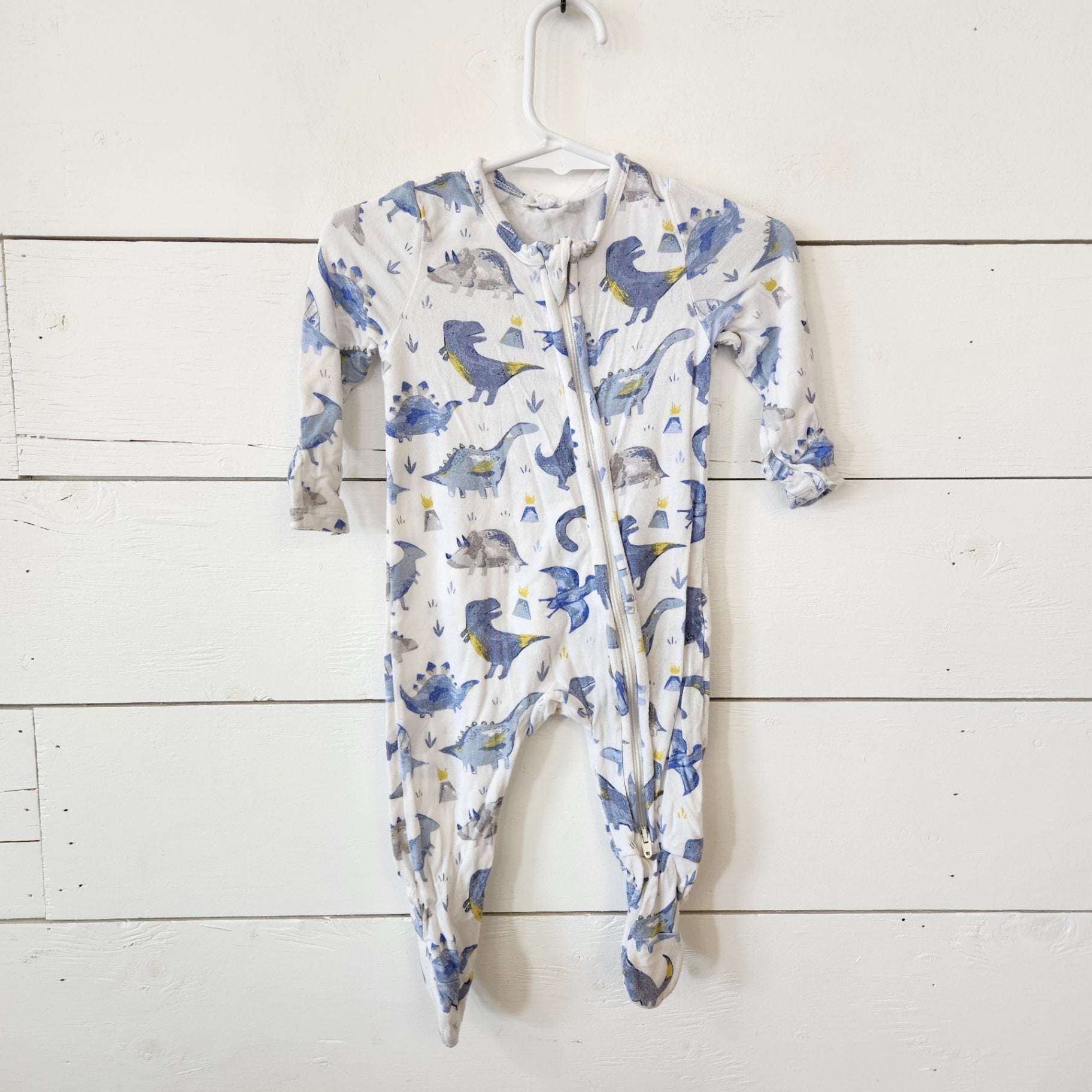 Size 3-6m | Angel Dear Kids' Dino Footie | UBNUU