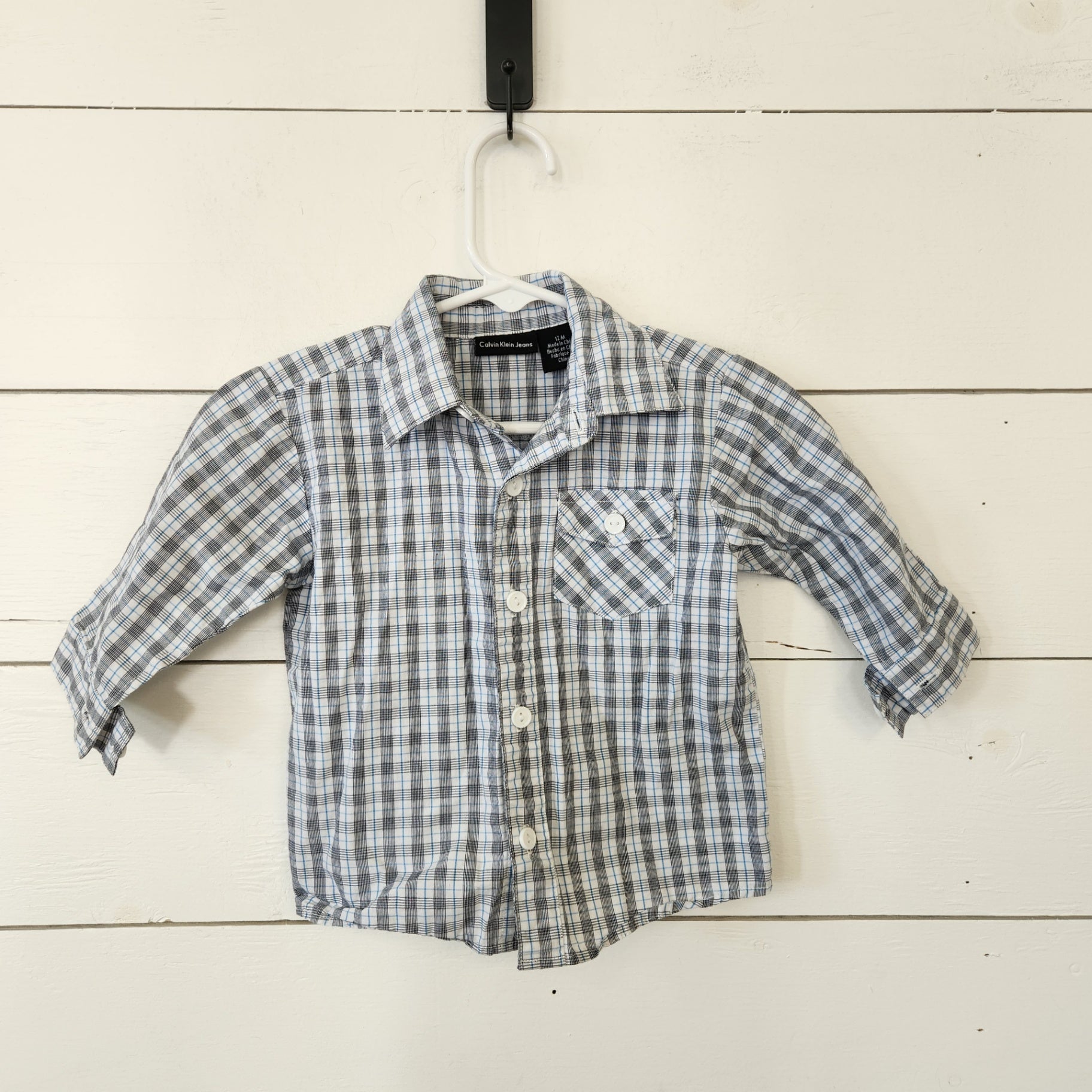 Size 12m | Calvin Klein Kids' Buttondown | UBNUU
