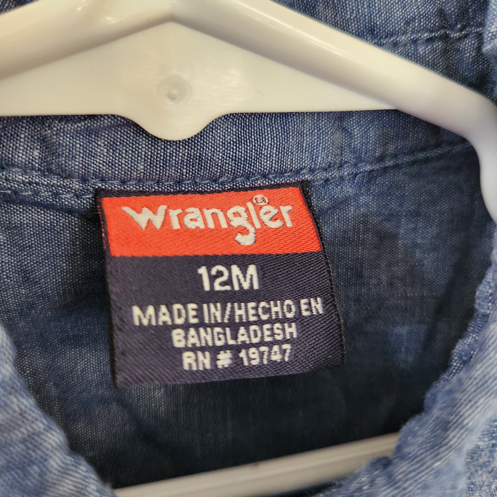 Size 12m | Wrangler Baby Bodysuit | UBNUU