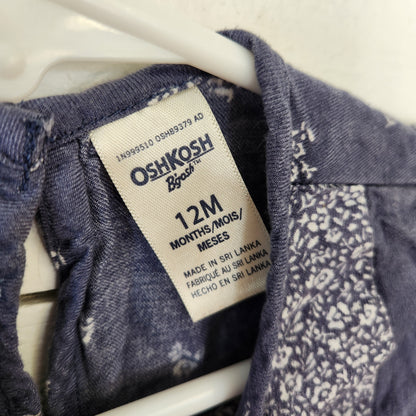 Size 12m | OshKosh B'gosh Kids' Blue Shirt | UBNUU