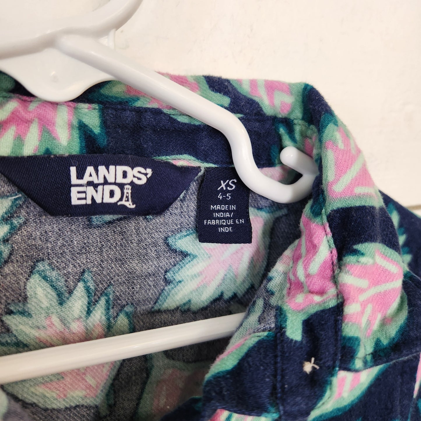 Size 4-5 | LANDS' END Palm Leaf Dress | UBNUU