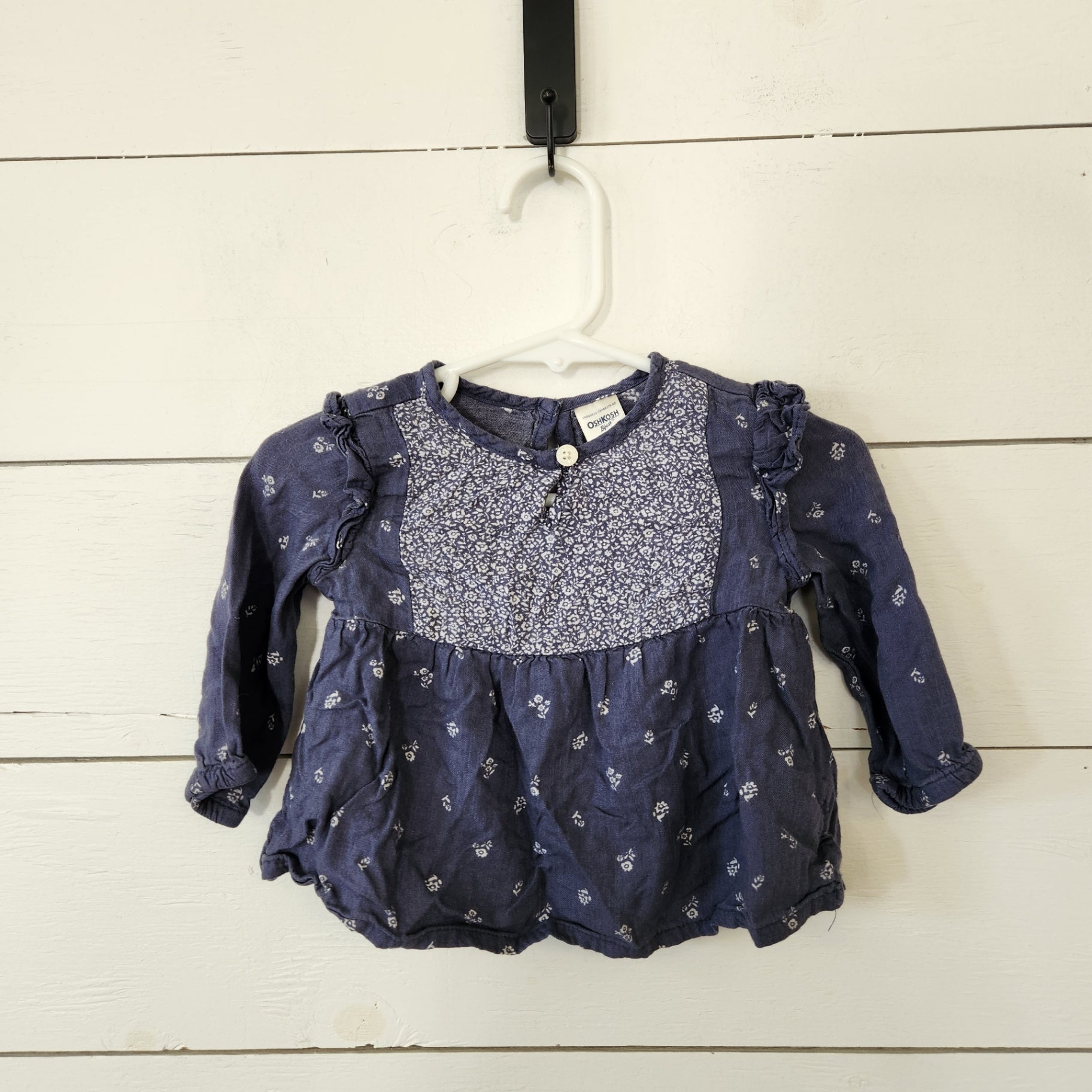 Size 12m | OshKosh B'gosh Kids' Blue Shirt | UBNUU
