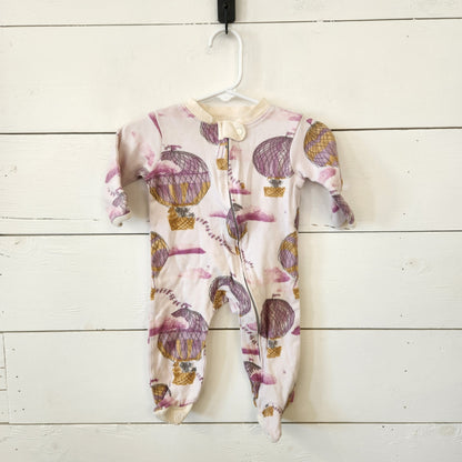 Size 0-3m | Burt's Bees Hot Aur Balloo. Footie | UBNUU