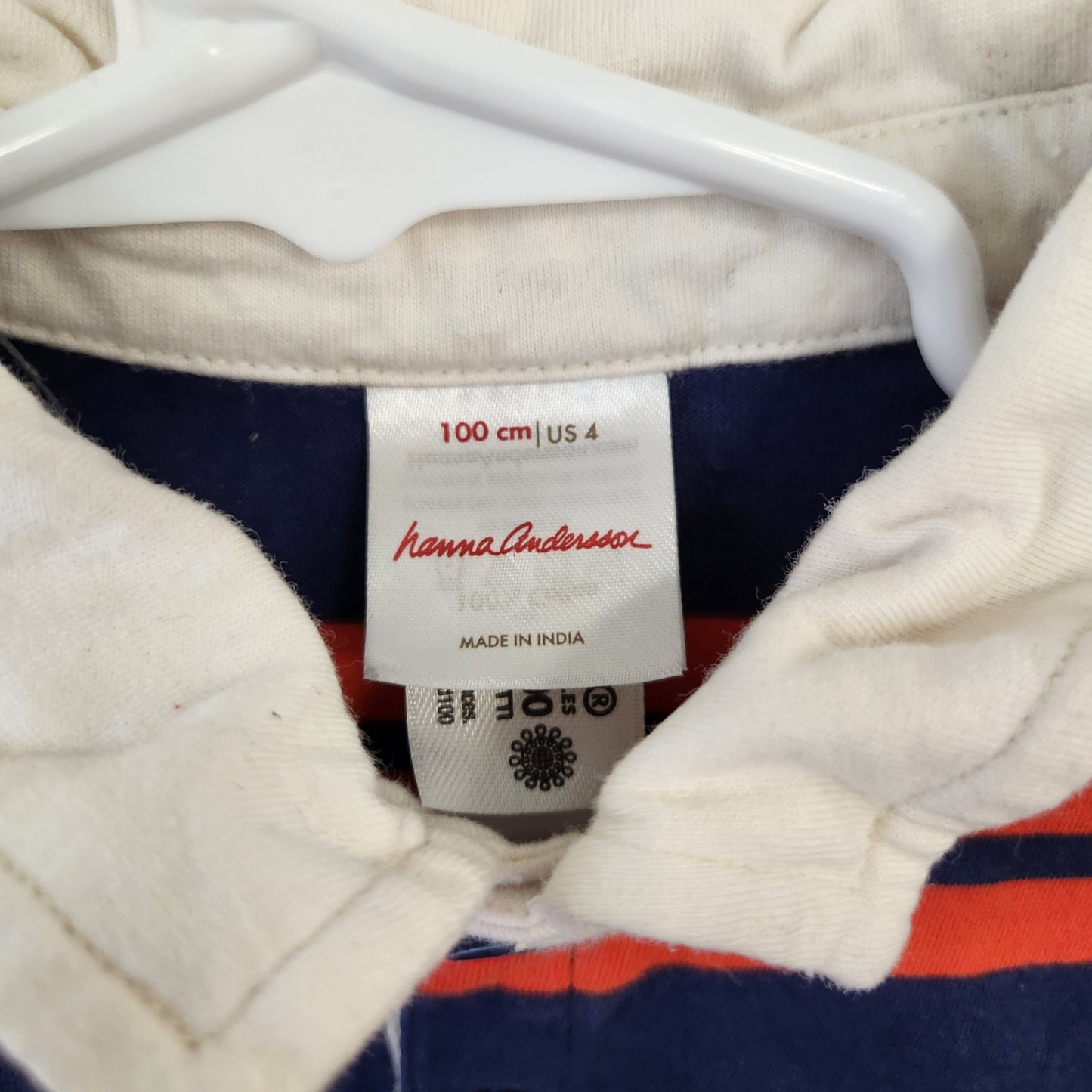 Size 4t | Hanna Andersson Navy & Orange Polo | UBNUU