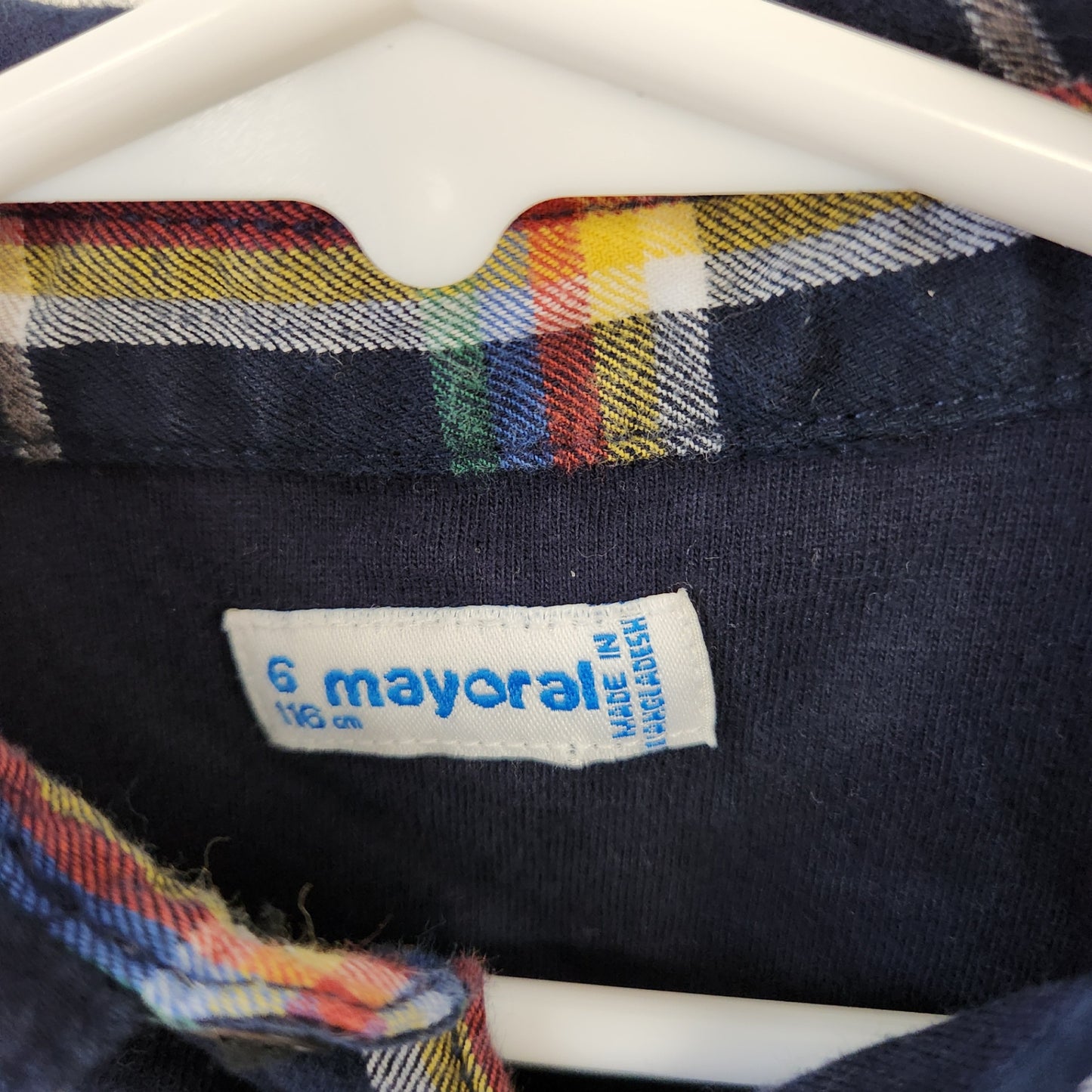 Size 6 | Mayoral Lined Flannel Shirt | UBNUU