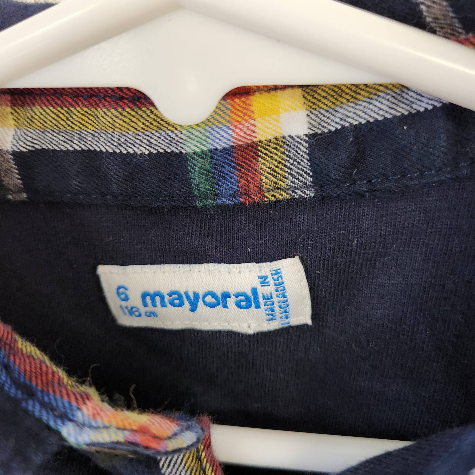 Size 6 | Mayoral Lined Flannel Shirt | UBNUU