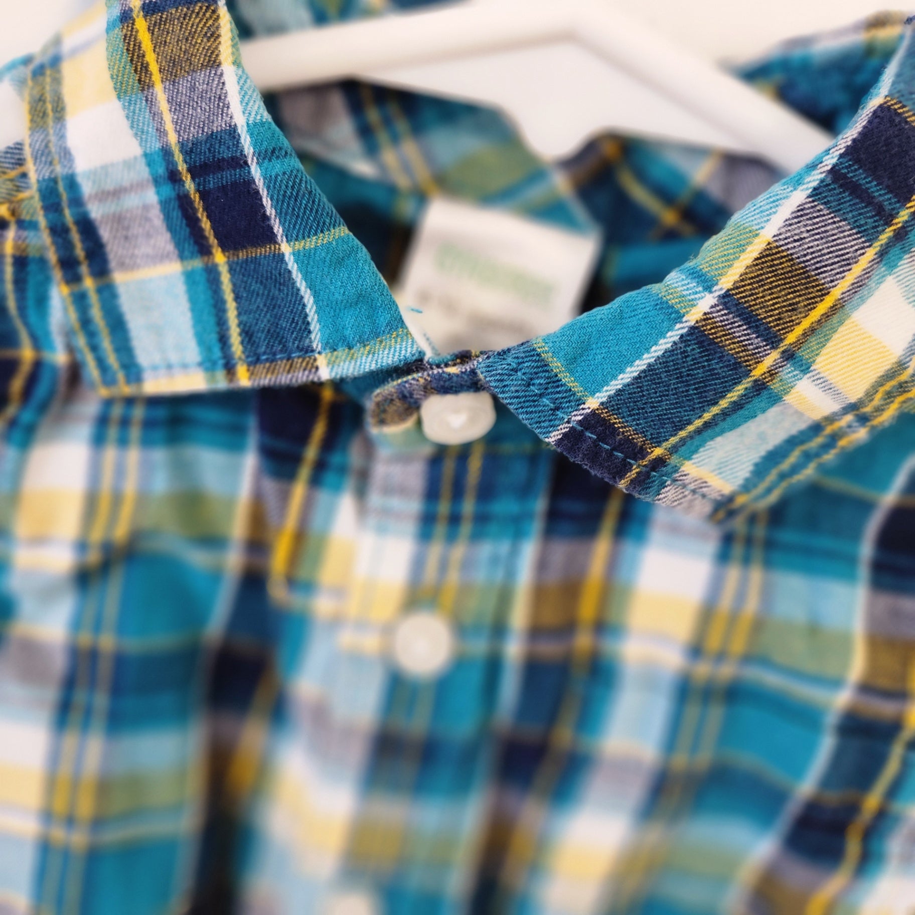 Size 6-12m | GYMBOREE Blue & Yellow Buttondown | UBNUU