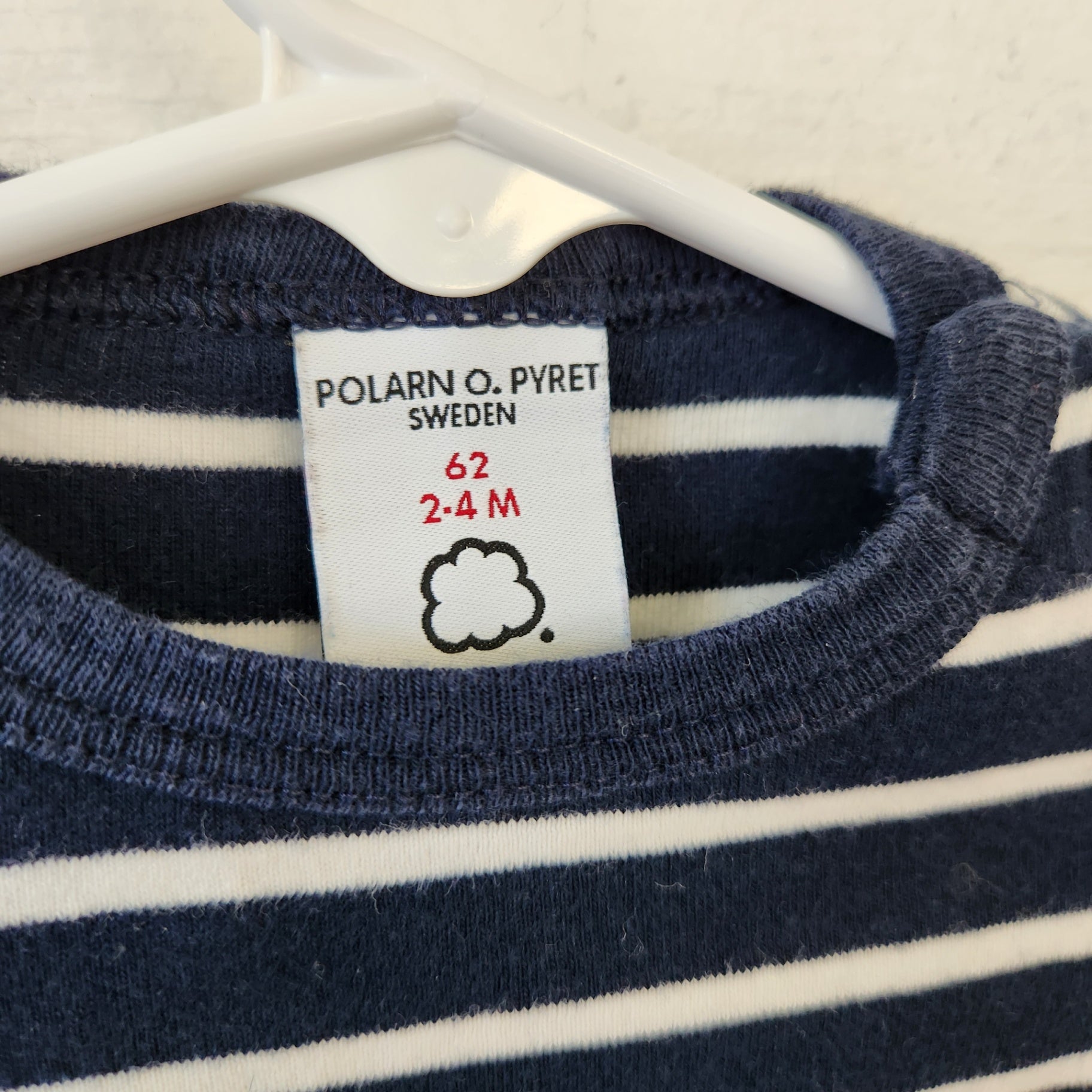 Size 2-4m | Polarn O. Pyret Navy Shirt | UBNUU