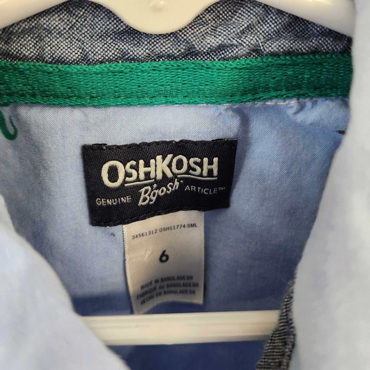 Size 6 | OshKosh T-Rex Buttondown | UBNUU