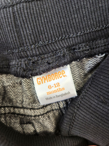 Size 6-12m | GYMBOREE Black Flannel Lined Jeans | UBNUU
