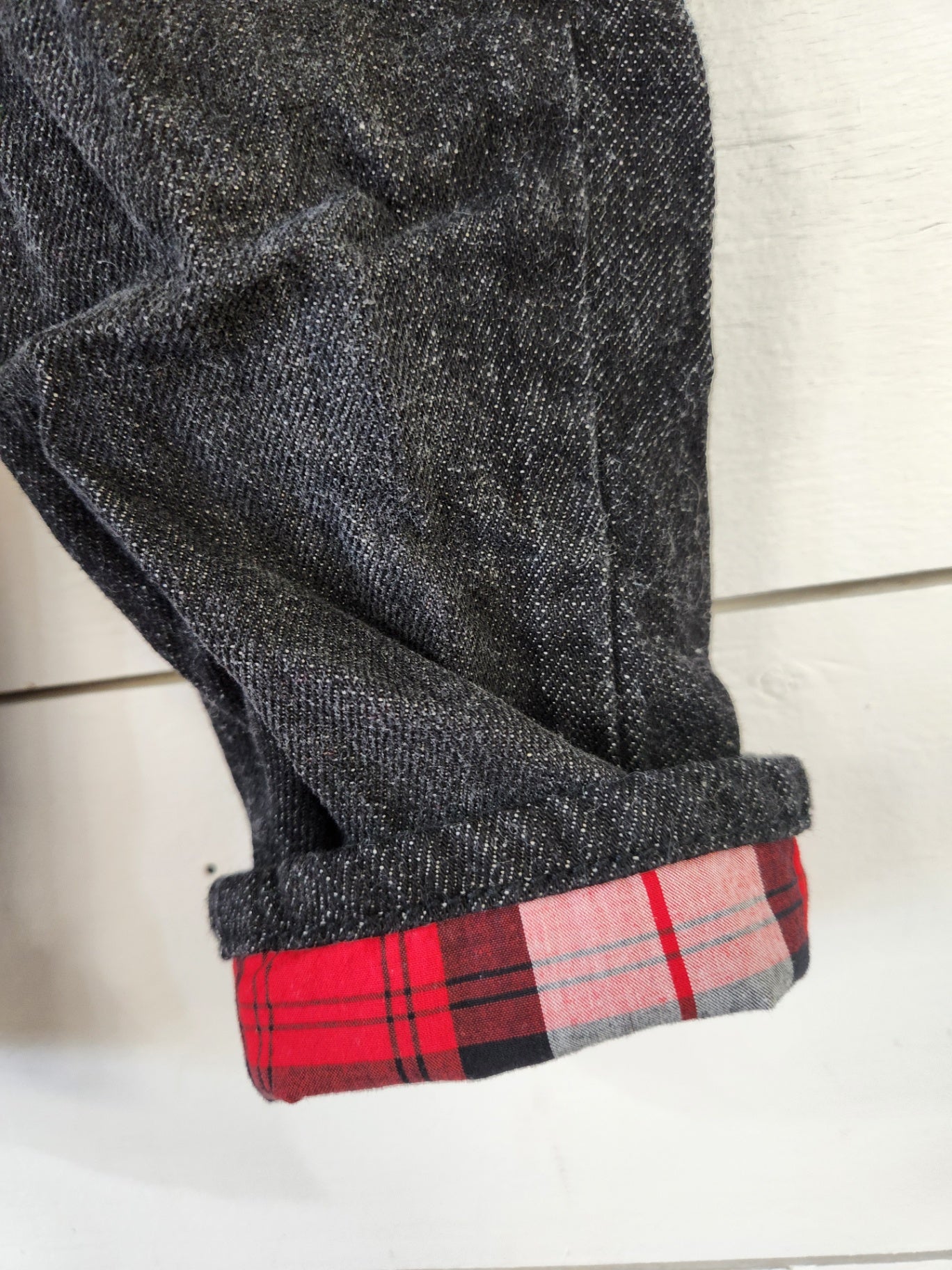 Size 6-12m | GYMBOREE Black Flannel Lined Jeans | UBNUU