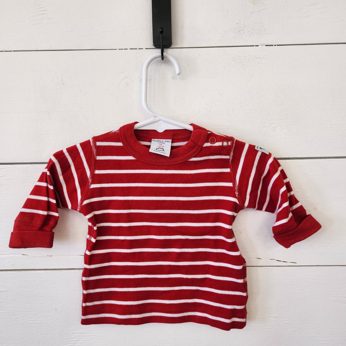 Size 1-2m | Polarn O. Pyret Red Kids' Shirt | UBNUU