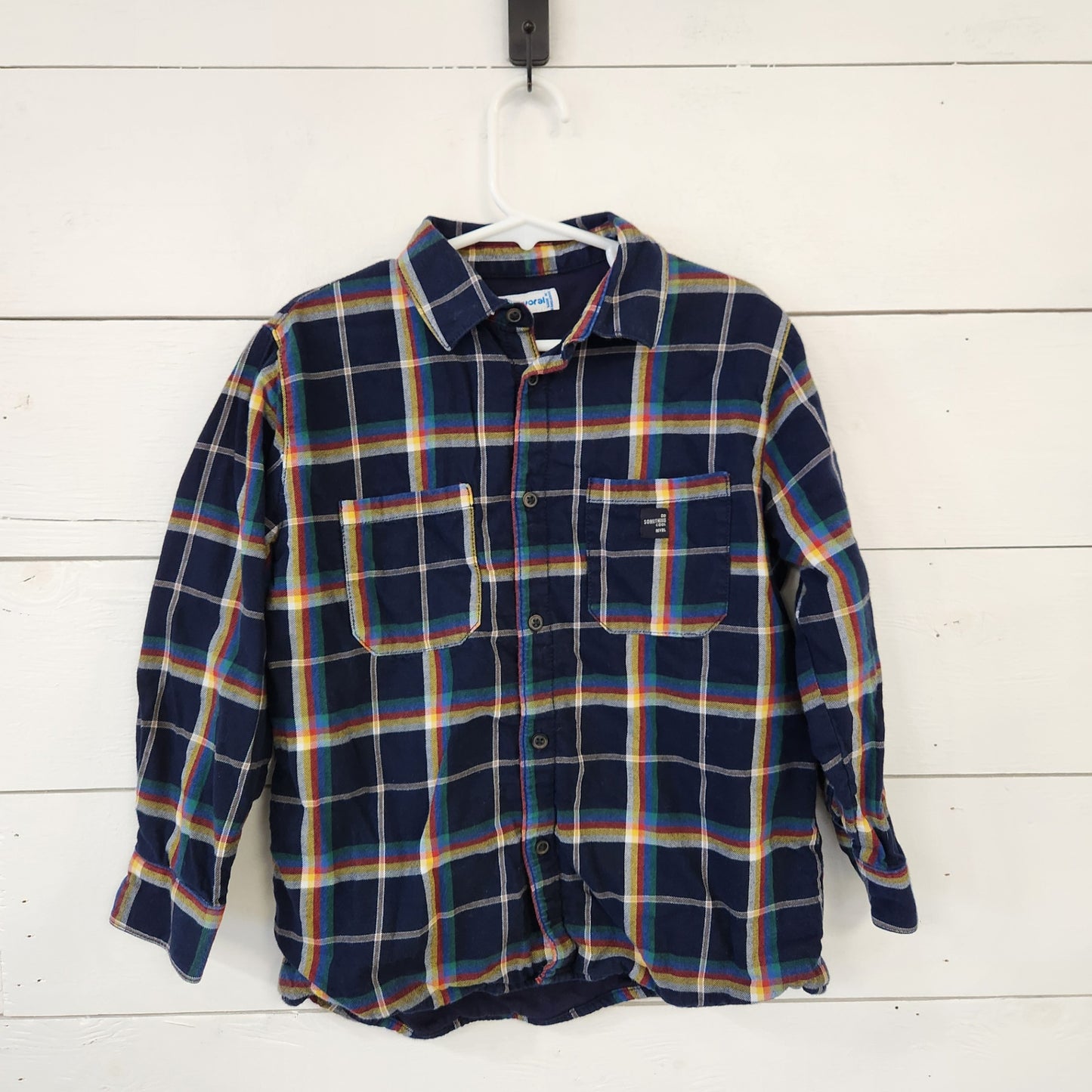 Size 6 | Mayoral Lined Flannel Shirt | UBNUU