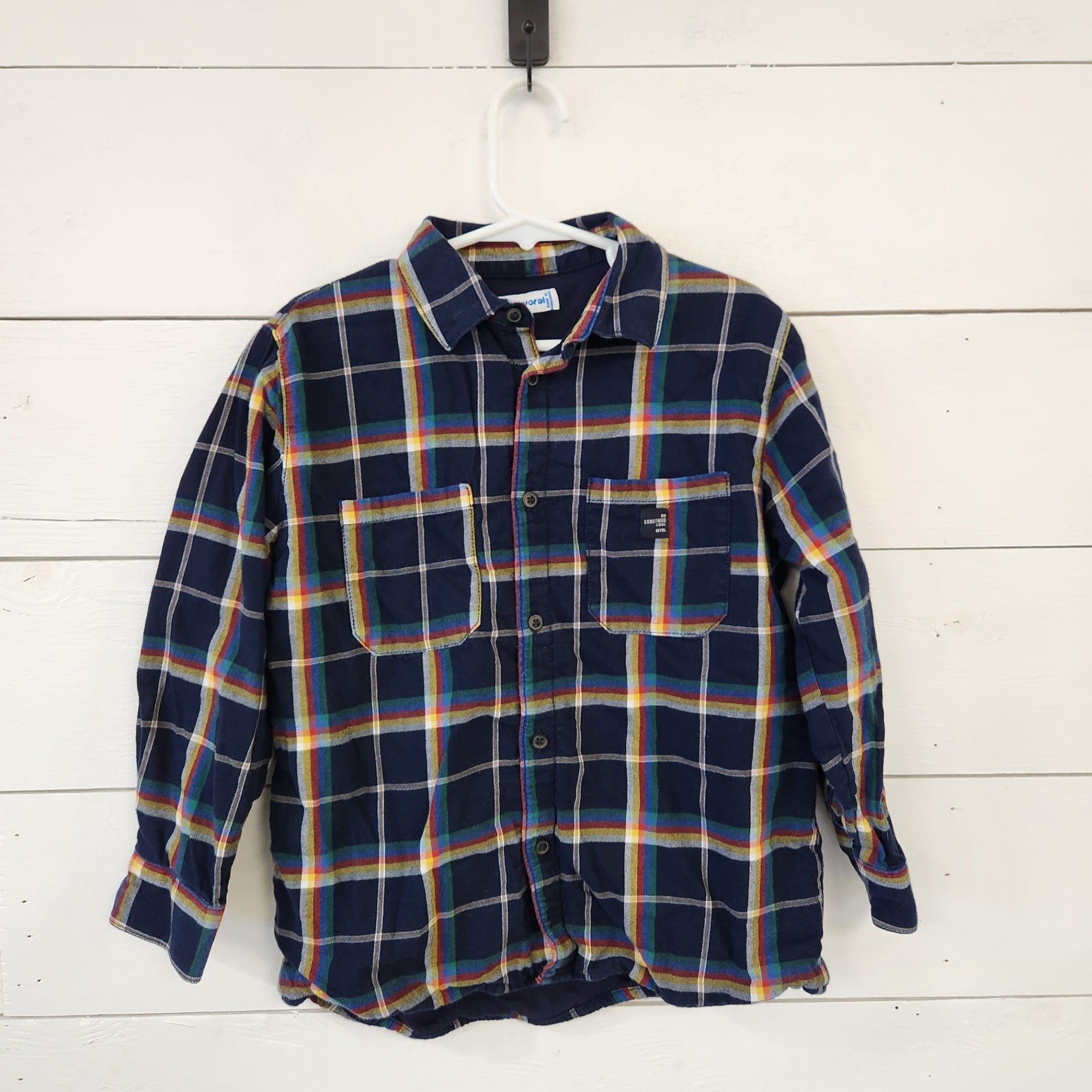 Size 6 | Mayoral Lined Flannel Shirt | UBNUU