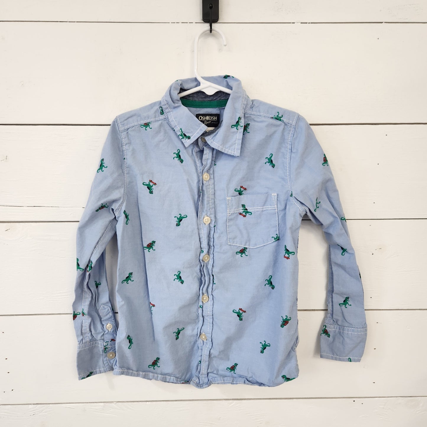 Size 6 | OshKosh T-Rex Buttondown | UBNUU