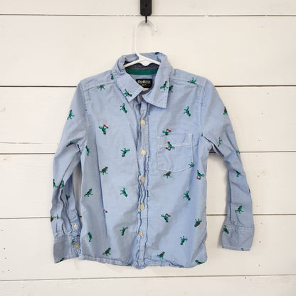 Size 6 | OshKosh T-Rex Buttondown | UBNUU