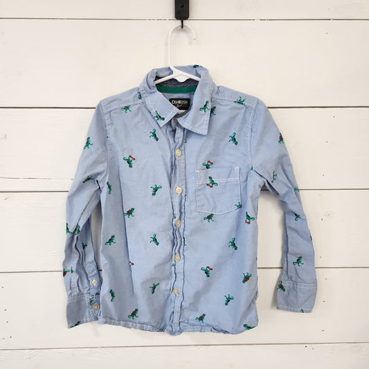 Size 6 | OshKosh T-Rex Buttondown | UBNUU