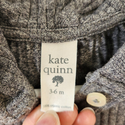Size 3-6m | Kate Quinn Grey Baby Romper | UBNUU