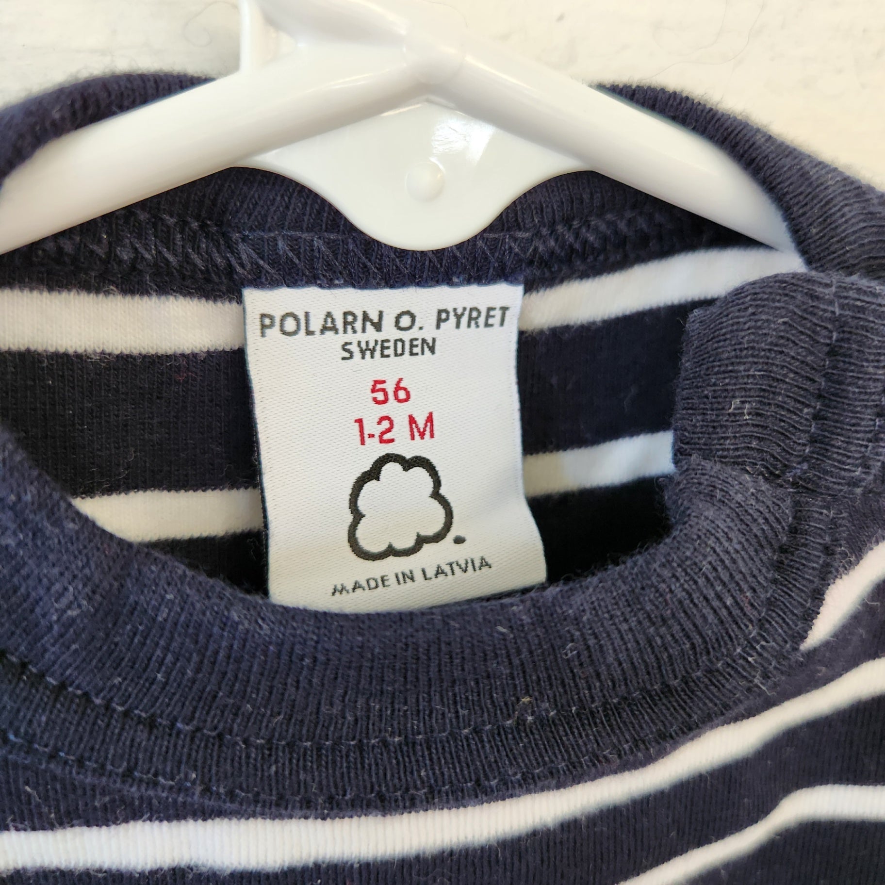 Size 1-2m | Polarn O. Pyret Navy Kids' Shirt | UBNUU