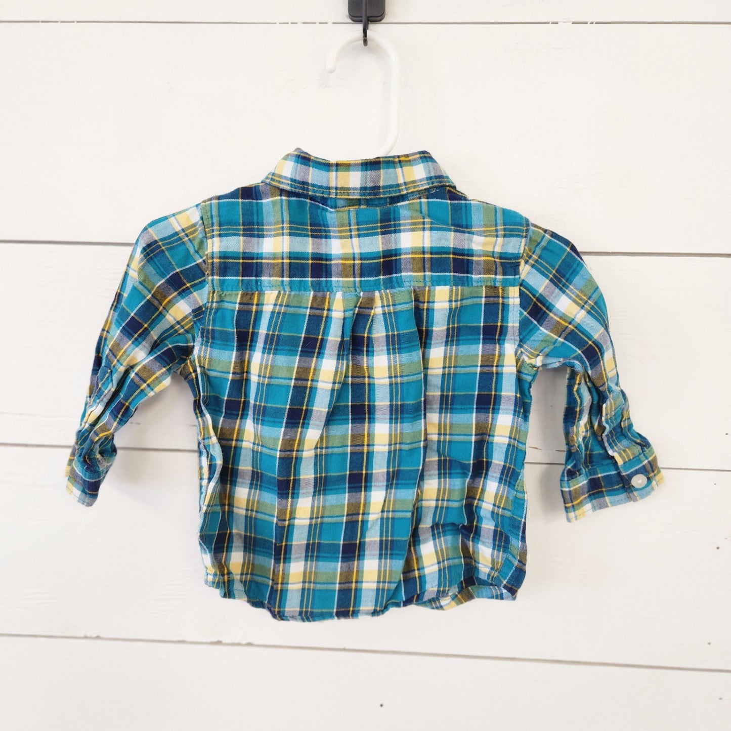 Size 6-12m | GYMBOREE Blue & Yellow Buttondown | UBNUU