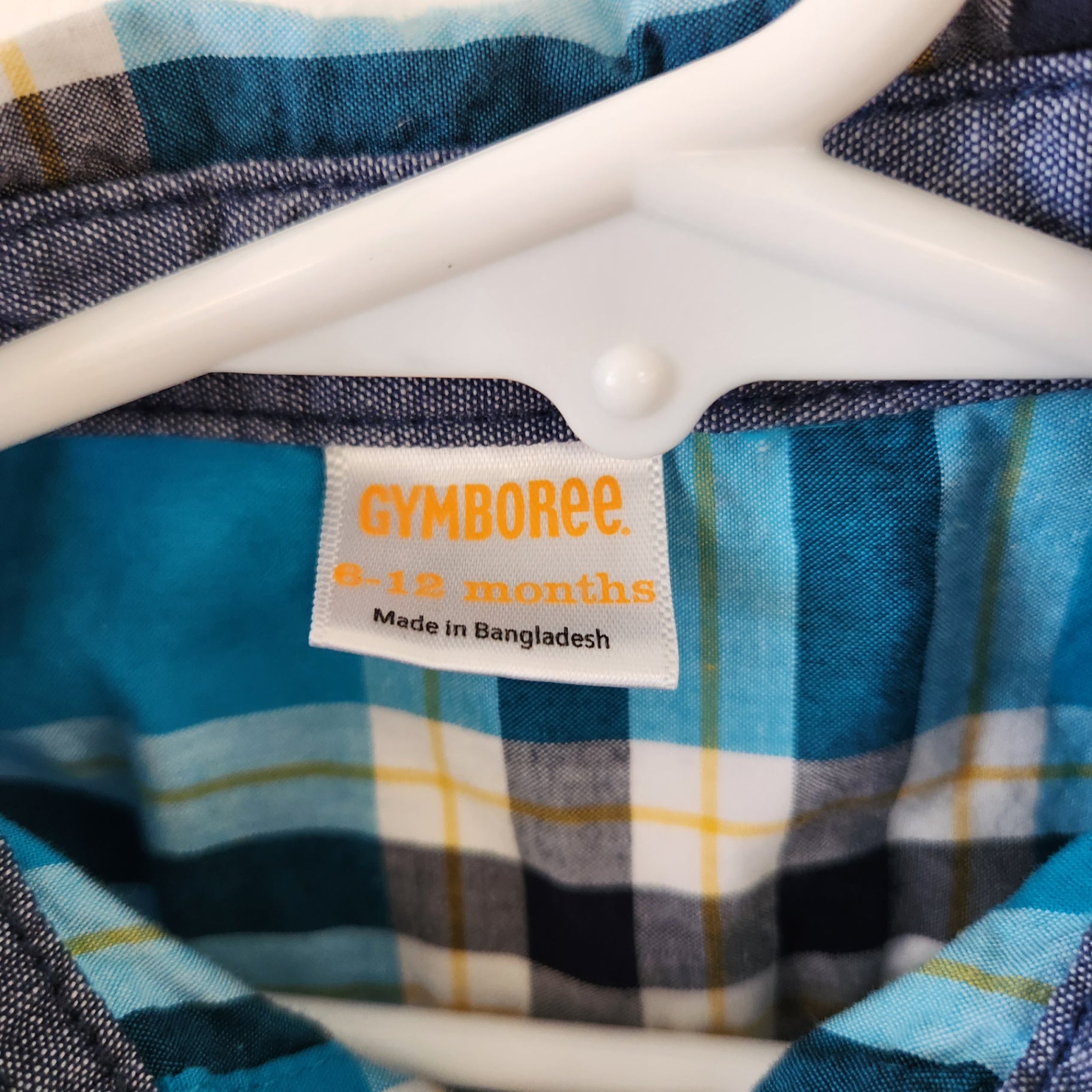 Size 6-12m | GYMBOREE Blue Buttondown |UBNUU