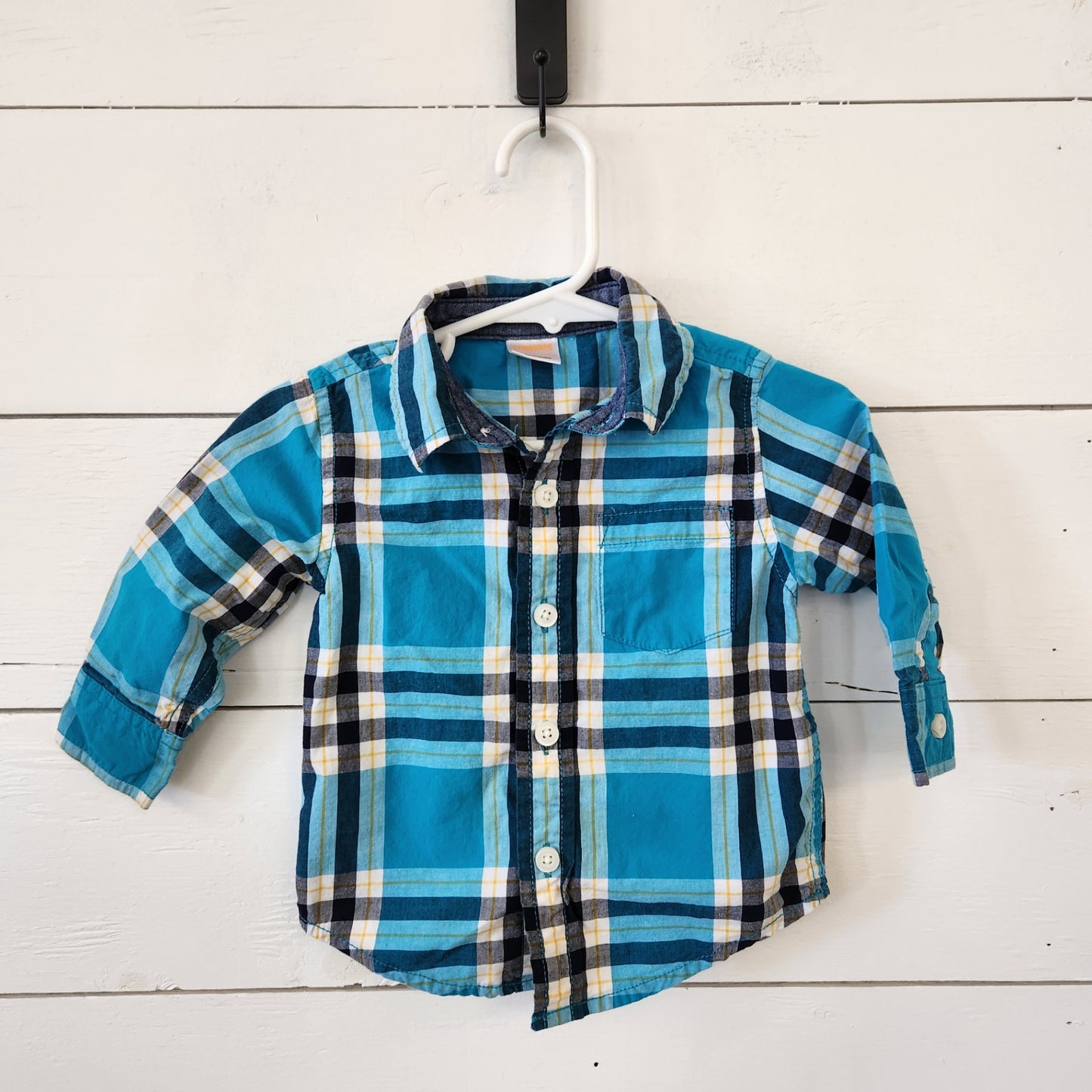 Size 6-12m | GYMBOREE Blue Buttondown |UBNUU