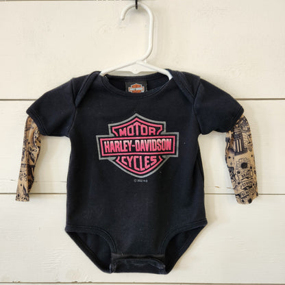 Size 0-3m | Harley-Davidson Kids' Long Sleeve Shirt | UBNUU