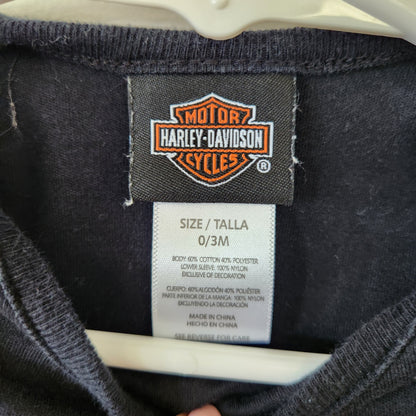 Size 0-3m | Harley-Davidson Kids' Long Sleeve Shirt | UBNUU
