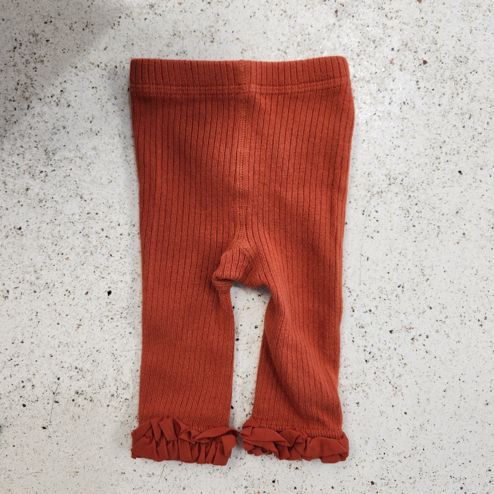 Size 0-6m | Ruffle Butts Rust Footless Tights | UBNUU