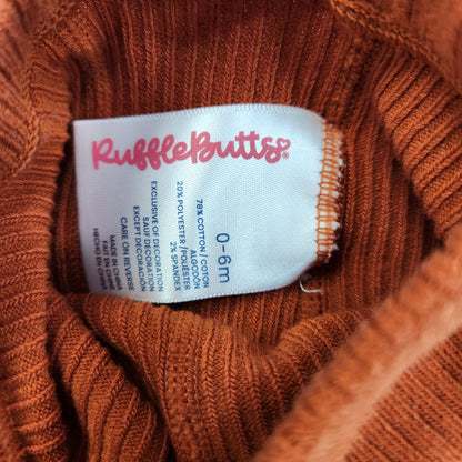 Size 0-6m | Ruffle Butts Rust Footless Tights | UBNUU