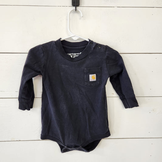 Size 9m | Carhartt Black Pocket Baby Bodysuit | UBNUU